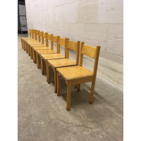 Vintage Schilte schoolstoeltje nr 44